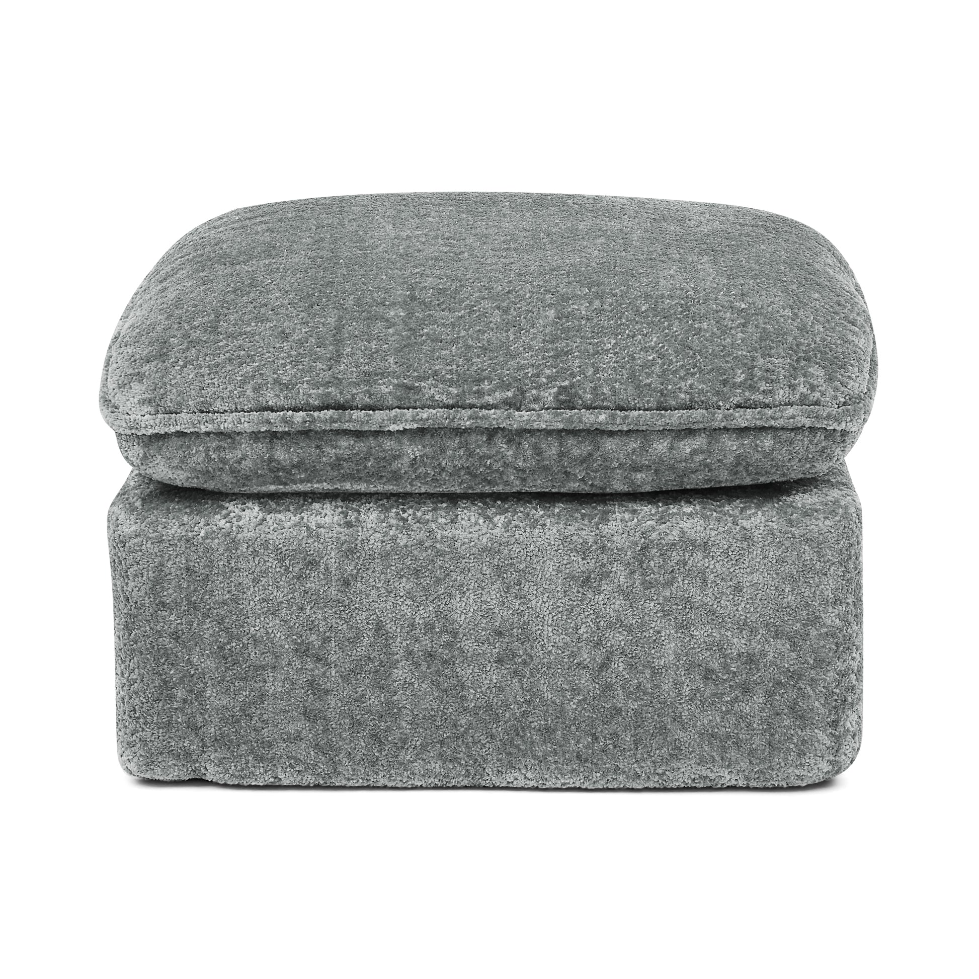 Grey Boucle Modular Sectional Sofa - 6 Seat Living Room