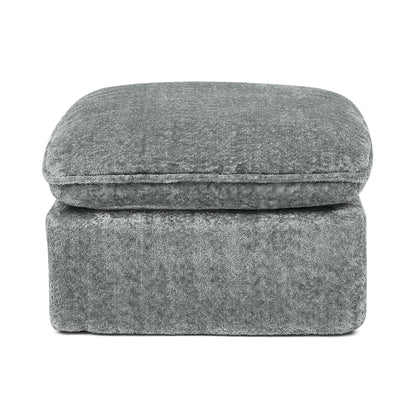 Grey Boucle Modular Sectional Sofa - 6 Seat Living Room