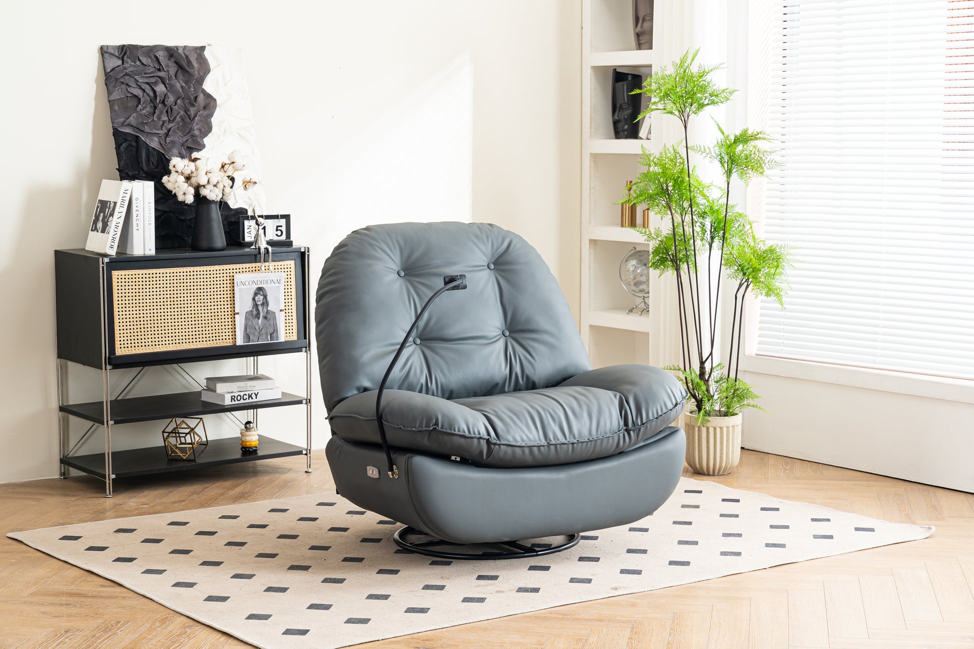 Power Recliner Swivel Glider USB Charger With Bluetooth Music Player Different Function Sleep Working Game and Leisure Model