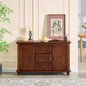 47.3" Mid Century Modern Sideboard Buffet Cabinet with Storage, Wood Storage Cabinet with 2 Doors and 3 Drawers for Kitchen Dining Living Room Entryway, Accent Console Table, Walnut