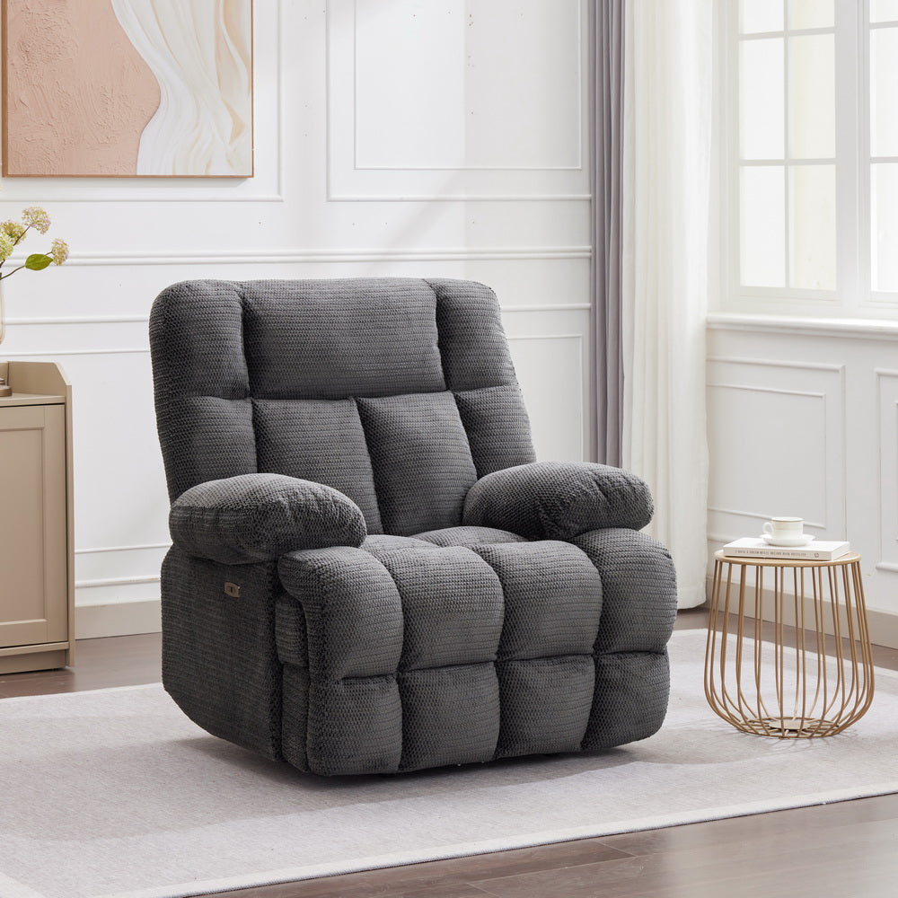 HN P26 Power recliner fabric grey