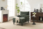 Modern Chaise Lounge , Upholstered Indoor Leisure Sofa Recliner, Chair Sleeper for Bedroom, Living Room, Study Room, Office, GREEN