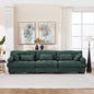 Modular Sectional Sofa,Cloud Couch, Modern Deep Seat Couches for Living Room, 3-Seater Comfy advanced flannelette Sofa for Bedroom, Oversized Sectional Couch with 5 Throw Pillows
