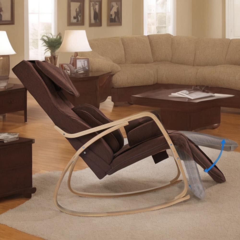 Full Massage Recliner - Brown Linen Comfort
