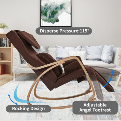 Full Massage Recliner - Brown Linen Comfort