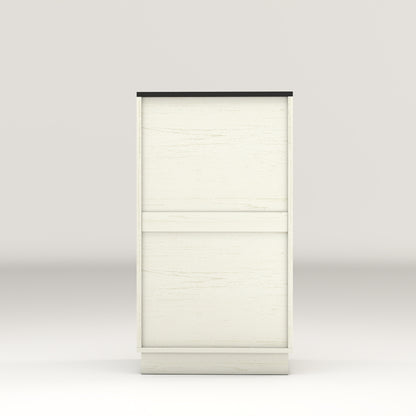 Woodgrain Trash Can Cabinet - 10 Gallon Kitchen Storage for Living Room