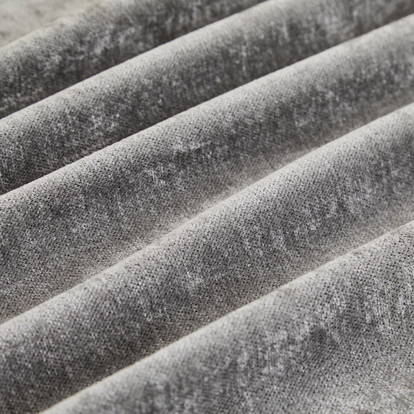 Gray Chenille Ottoman - 3+1 Seating Design