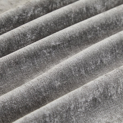 Gray Chenille Ottoman - 3+1 Seating Design