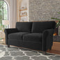 57" Modern 2-Seater Corduroy Sofa With Removable Backrest & Seat Cushions,Padded Armrests,High Rebound Sponge Filled with Solid Wood and Composite Frame,Easy Assembly For Living Room,Bedroom,Office.
