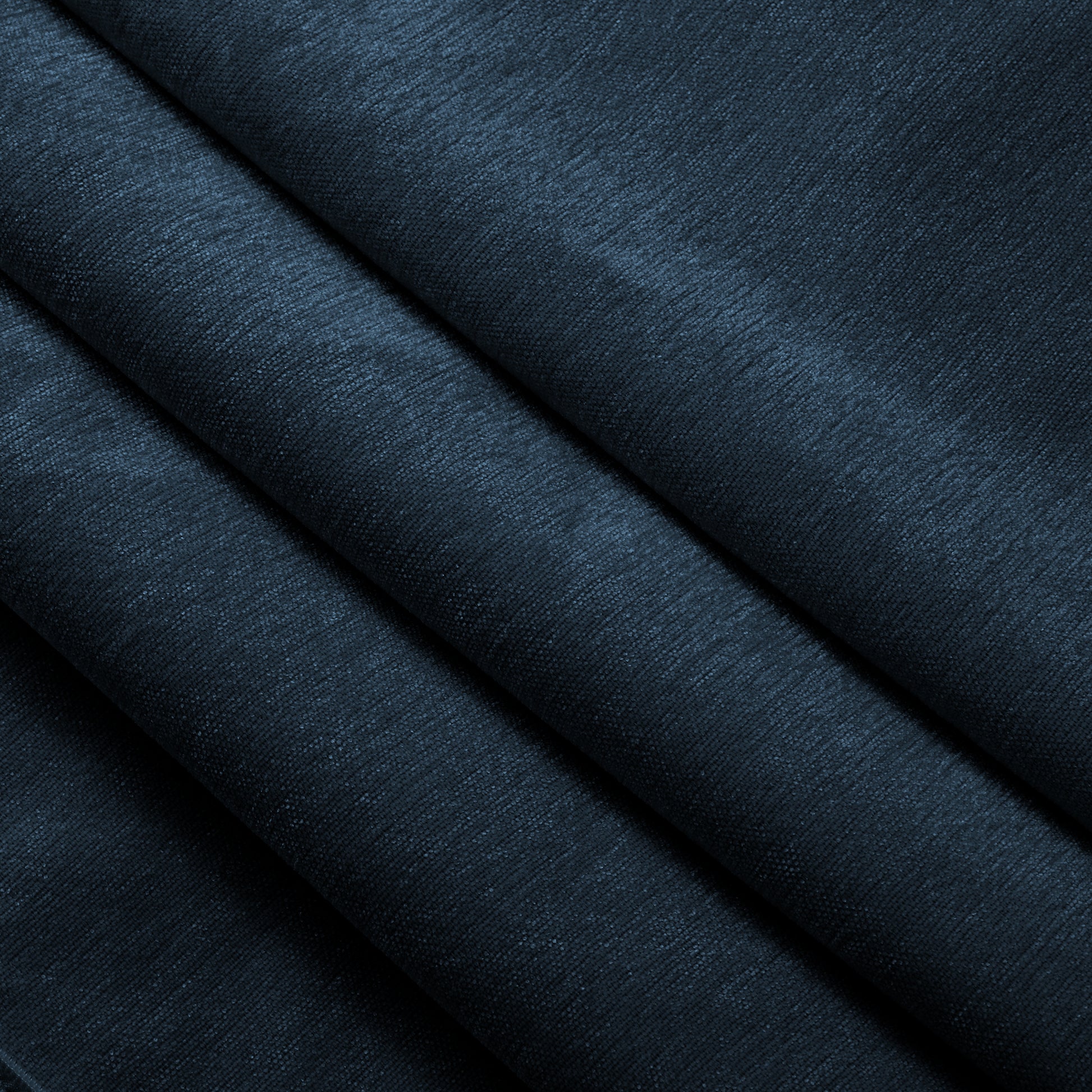 Blue Chenille Ottoman - Comfortable Accent Chair