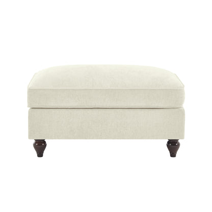 Ottoman Chenille -Beige+White