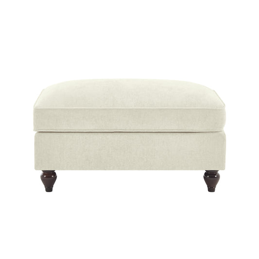 Ottoman Chenille -Beige+White