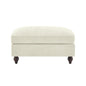Ottoman Chenille -Beige+White
