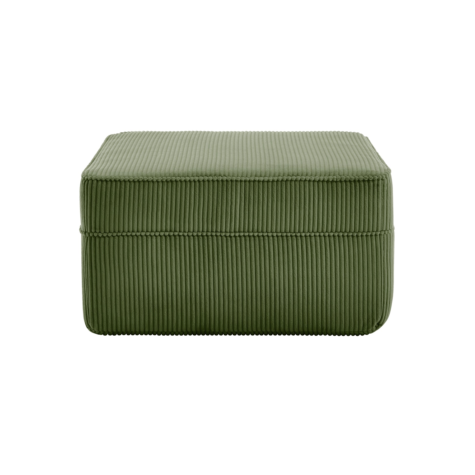 Martha Ottoman Corduroy -Green