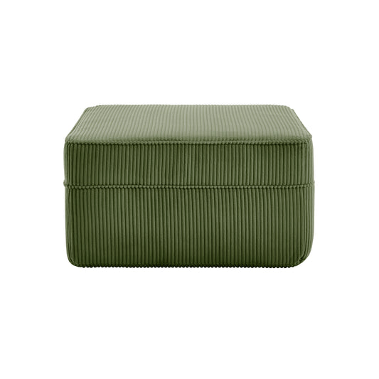 Martha Ottoman Corduroy -Green