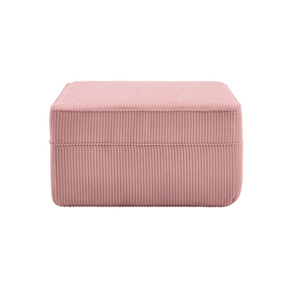 Martha Ottoman Corduroy -Pink