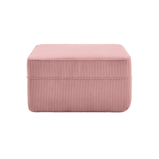 Martha Ottoman Corduroy -Pink
