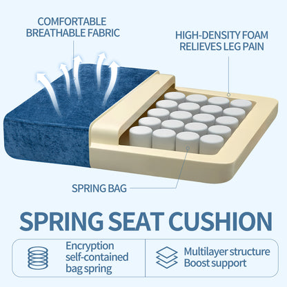 Blue Accent Chair - Comfy Chenille Fabric, Retro Wooden Legs for Living Room