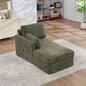31.69" Wide Modular Sofa Bed With Cushions, Upholstered In Soft Chenille Fabric, Sturdy Metal Legs, Strong Load-Bearing Capacity, Suitable For Living Rooms, Bedrooms, And Apartments.Green-L