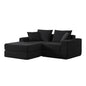 Modular Sectional Loveaeat Cloud Sofa, Boneless Couch with Non Slip Base, Cozy Sleeper Sofa for Customizable Living Spaces, Modern Modular Couch with L-Shape Chaise, Deep Seat & No Assembly