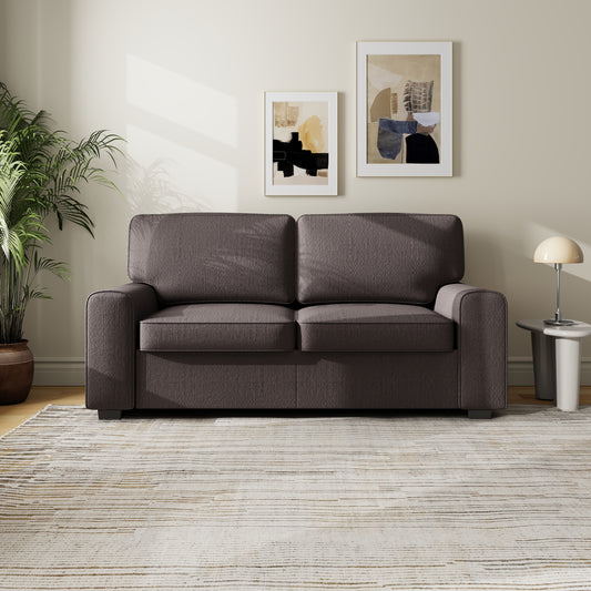 69.6" Modern Loveseat Sofa with Chenille Fabric - Deep Seat 2-Seater Couch, Spring Cushion & Sturdy Metal Frame, Cozy Small Sofa for Living Room, Bedroom, Office Apartment (Gray)