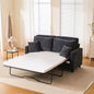 Sleeper Sofa Bed, Pull Out Couch with Mattress, 74'' 2 Seater Upholstery Sectional Couches, Modern Linen Convertible Sofa, Living Room Furniture for Small Spaces, Apartment, Studio,Dark Gray