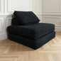 Folding Sofa Bed, Futon Sofa Chair with Pillow, Foldable Mattress with Back Support, Portable Fold Out Chair Bed No Assembly Required, Small Couches for Reading Room, Guest Room