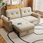 It is a multi-functional sofa, a 77-inch convertible sofa bed, and a 2-in-1 piece suitable for both sitting and lying down. Made of  Chenille fabric, it is suitable for living rooms, bedrooms