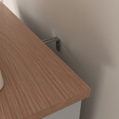 White Kitchen Pantry Cabinet with Microwave Stand - MDF Storage for Dining Room