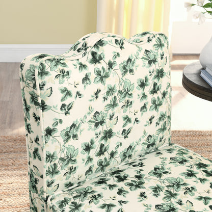 Flannel Dining Chair - Green, Soft Seat & Pillow Included