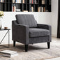 Living Room Chairs Accent Chair Soft Linen Comfy Arm Chair Mid Century Modern Sofa Chair for Small Spaces Bedroom, Home Offfice, Apartment, Lounge