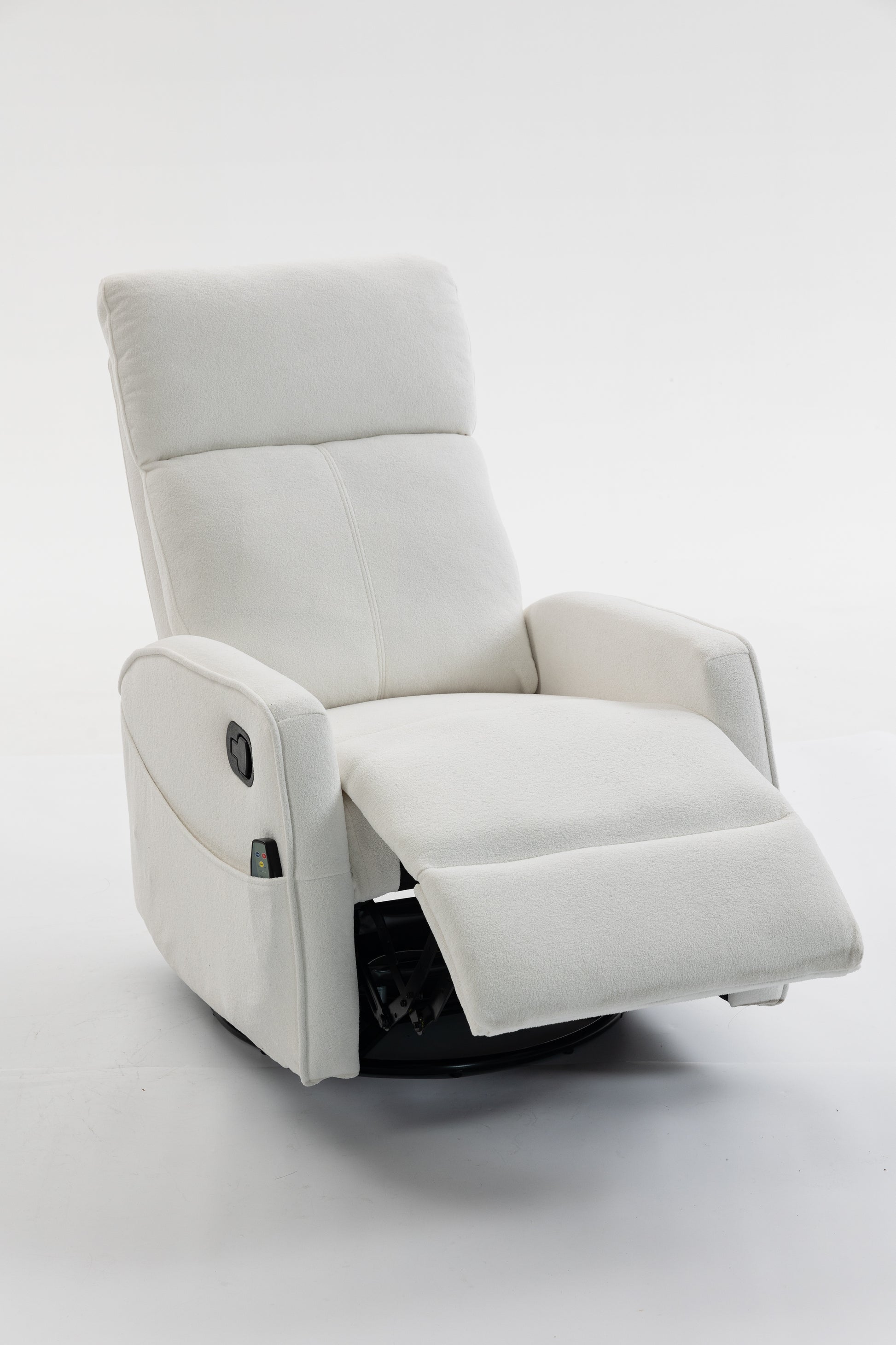 Short plush manual button armchair sofa