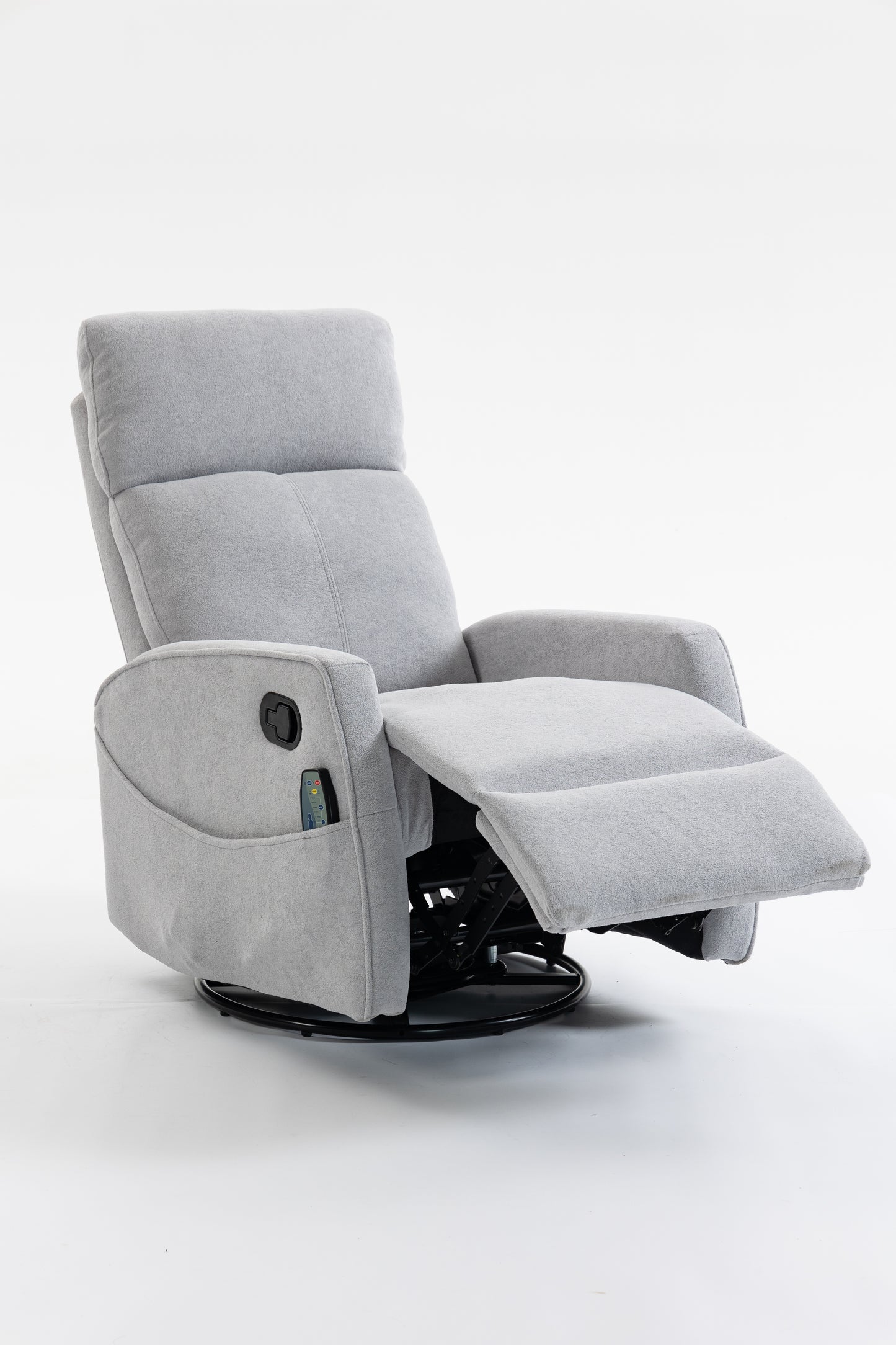 Short plush manual button armchair sofa