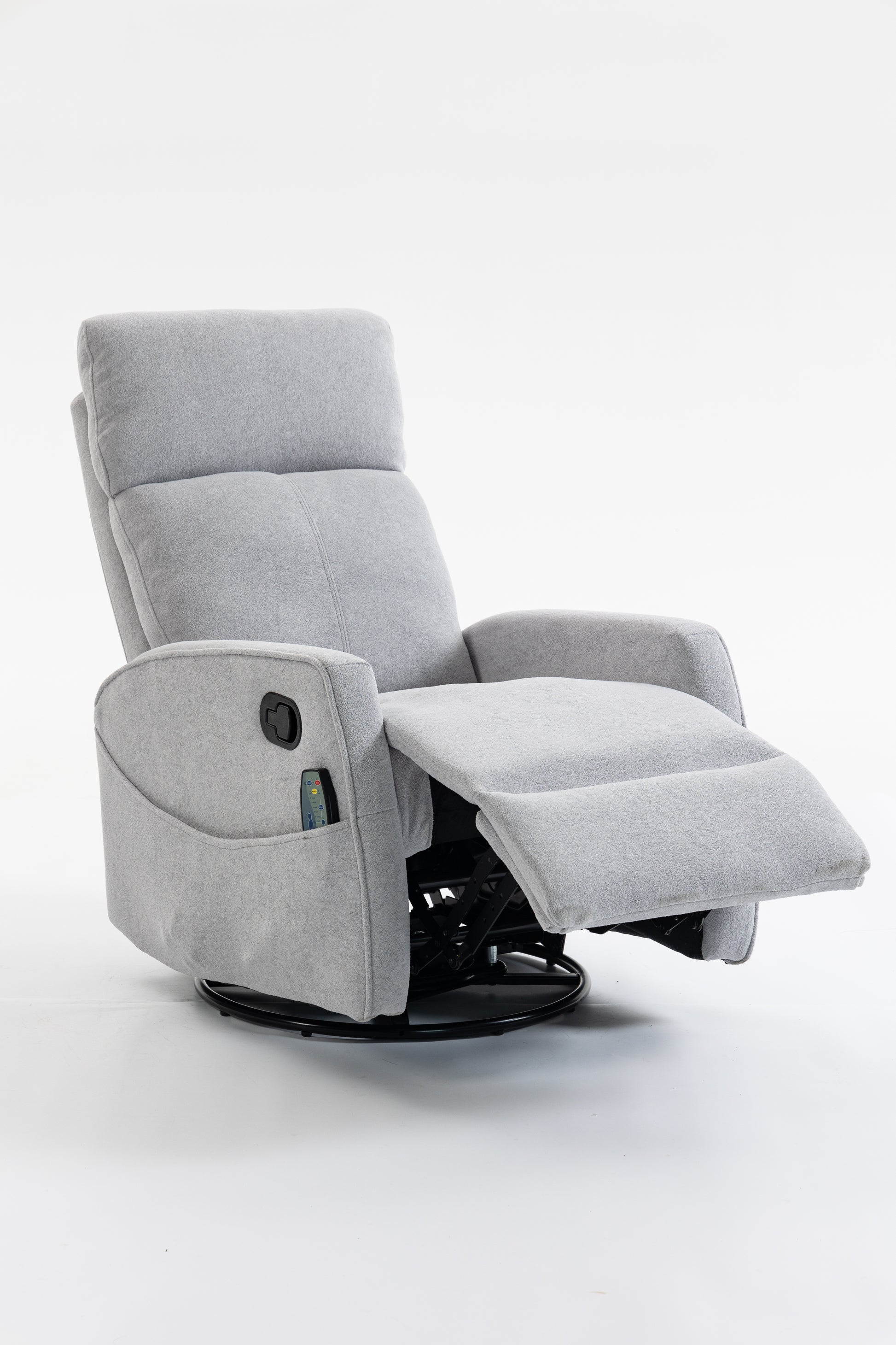 Short plush manual button armchair sofa