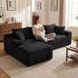 94.5" Cloud Modular Sectional Sofa Couch with L-Shape Chaise,Modern Minimalist Upholstered Couches for Living Room Bedroom,Deep Seat Corner Couch,No Assembly Required