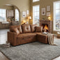 Sleeper Sofa, Sectional with Pull-Out Bed, Reversible Chaise, Storage Sectional,  Light Brown breathable  fabric, Small Space Solution, Convertible Sofa Bed, Living Room Furniture, L-Shaped Sofa