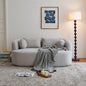 Sofa-in-a-Box, Memory Foam 2-Seater Couch, No Installation & Easy to Transport, Deep Seat Modern Sofa with chenille Fabric, Couch for Living Room, Bedroom, Apartment, Home Office,Gray
