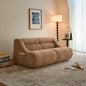 Shoes sofa-in-a-Box, Memory Foam 2-Seater Couch, No Installation & Easy to Transport, Deep Seat Modern Sofa with chenille Fabric, Couch for Living Room, Bedroom, Apartment, Home Office,Brown