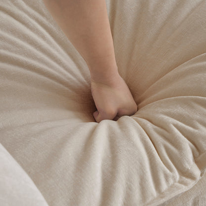 Light Coffee Chenille Ottoman - Combines with Sofas for Living Room