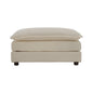 Chenille Fabric Ottomans Footrest to Combine with 2 Seater Sofa, 3 Seater Sofa and 4 Seater Sofa, Light Coffee