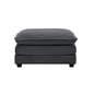 Ottoman Footstool in Corduroy Fabric, Can be Used with 2 Seater Sofas, 3 Seater Sofas and 4 Seater Sofas,Grey Corduroy Fabric