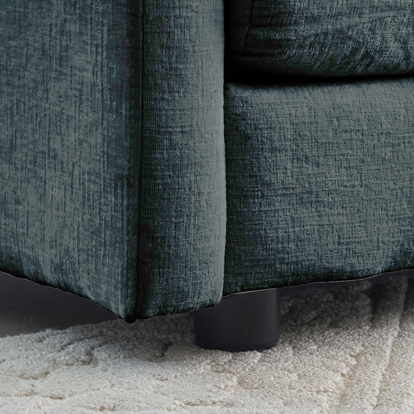 Grey Chenille Ottoman - Combine with Sofa