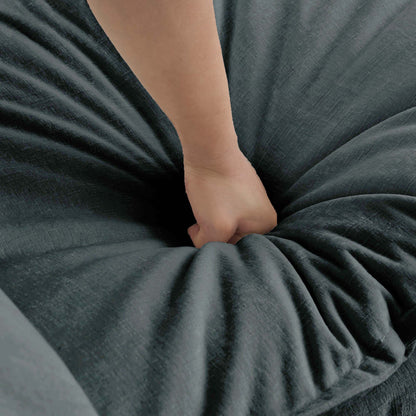 Grey Chenille Ottoman - Combine with Sofa