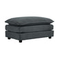 Chenille Fabric Ottomans Footrest to Combine with 2 Seater Sofa, 3 Seater Sofa and 4 Seater Sofa, Grey Chenille