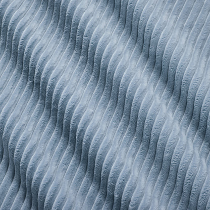 Cozy Corduroy Ottoman - Blue Comfort