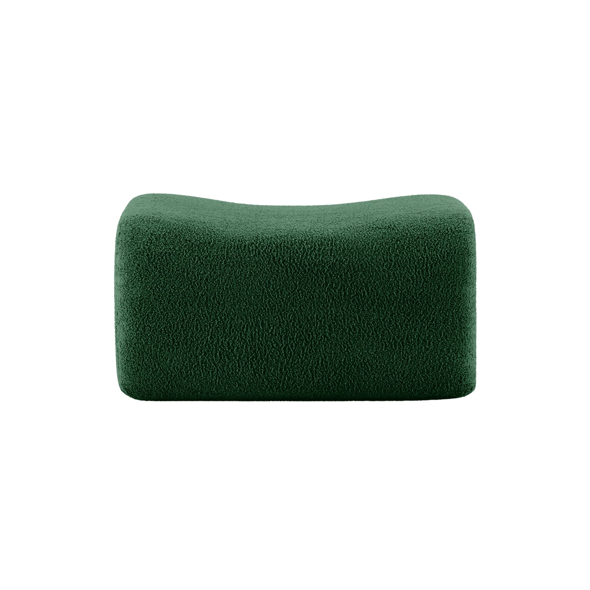 Ottoman Teddy Fabric-Green