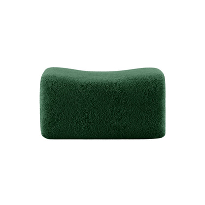 Ottoman Teddy Fabric-Green