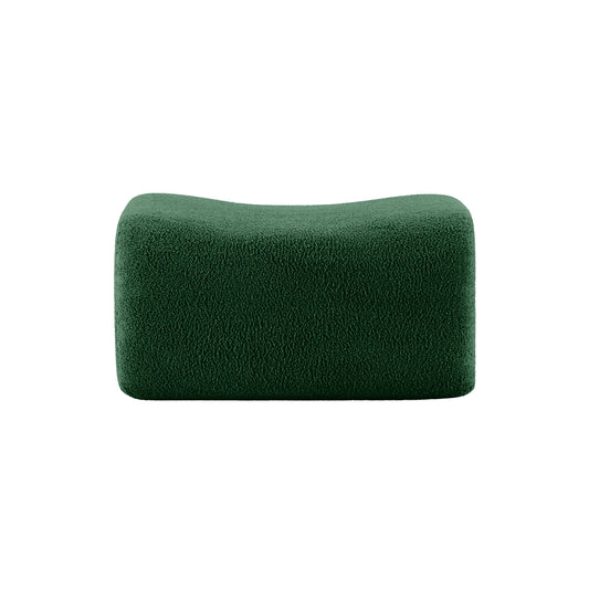 Ottoman Teddy Fabric-Green