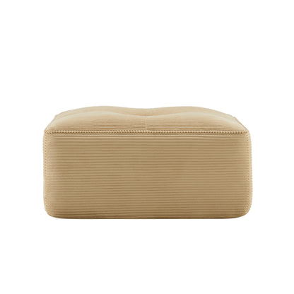 Camel Corduroy Ottoman - 36" Modular Sofa
