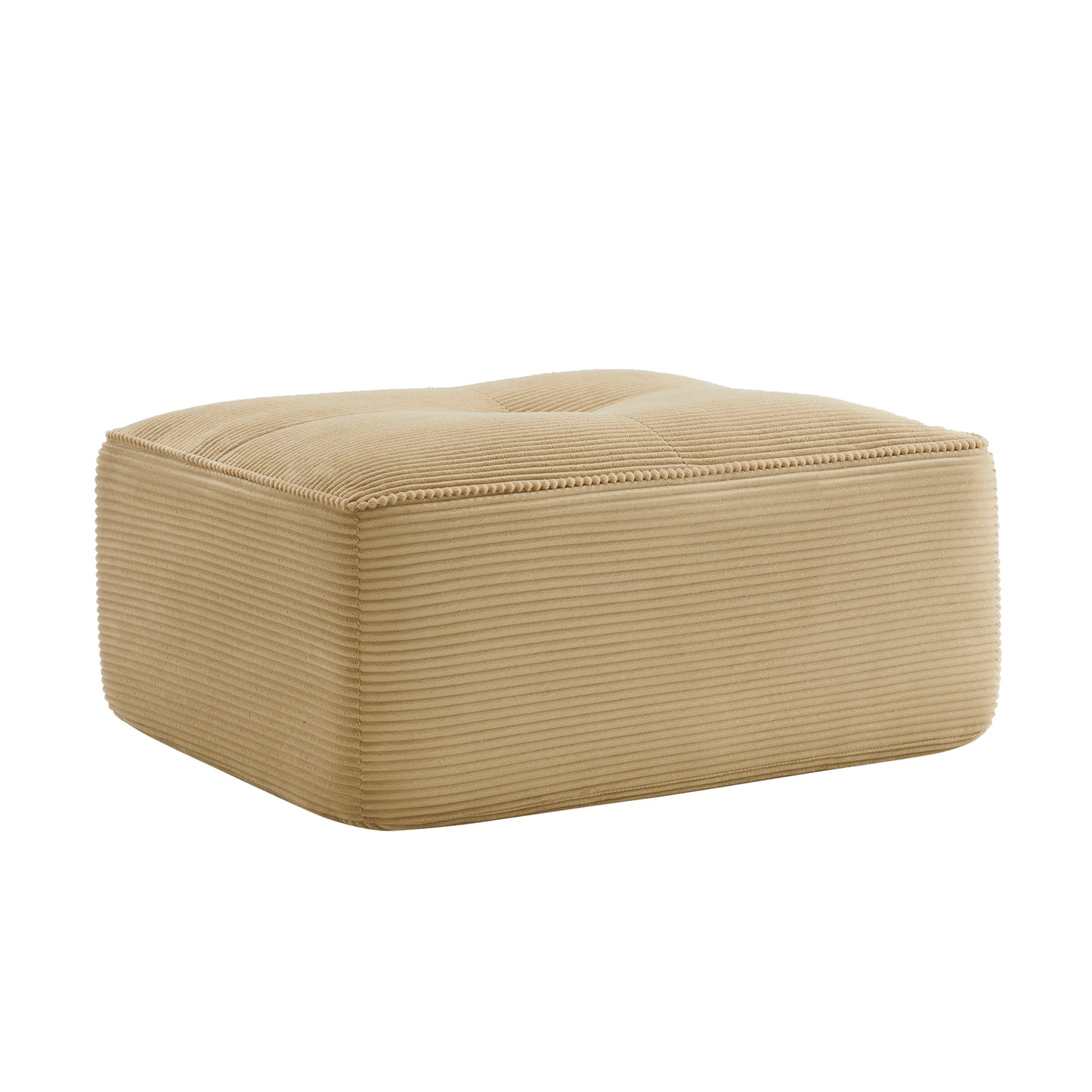 Camel Corduroy Ottoman - 36" Modular Sofa